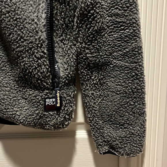 Super dry Racer Fleece Zip Hoodie size M - Picture 4 of 14